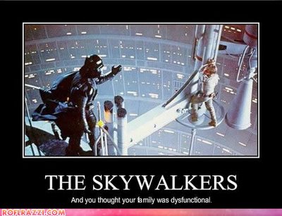 darth vadar and his son have family problems joke